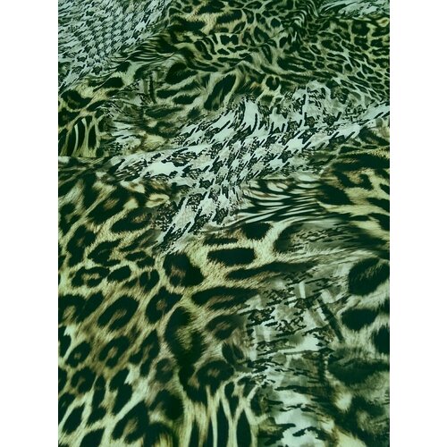 Ткань Креп леопардовый принт