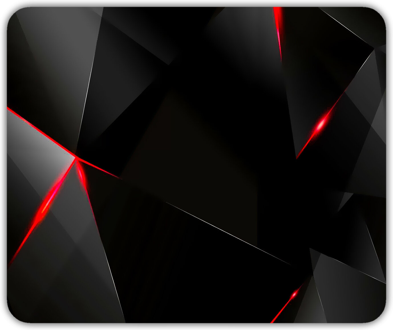 Коврик для мыши "Черно-красная абстракция" (24 x 20 см x 3 мм)
