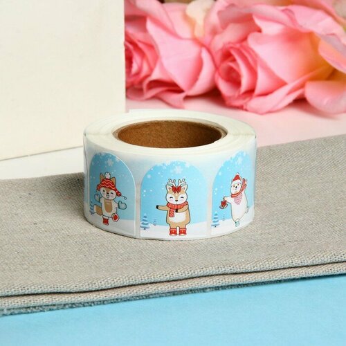 Наклейки в рулоне Каток 500 шт 35 х 25 см 1шт 376₽