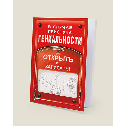 Блокнотик В случае приступа гениальности кирдий в блокнотик девочки припевочки блокнотик