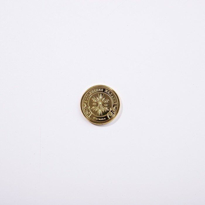 Монета дракон "Благополучия в новом году", дима. 2,2 см - фотография № 3
