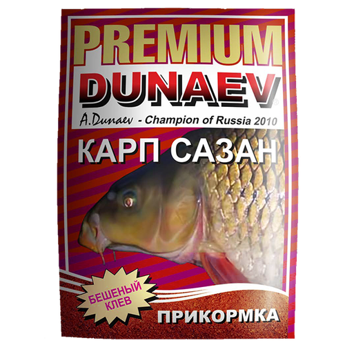 прикормка dunaev premium 1кг карп сазан специи Прикормка DUNAEV-PREMIUM 1кг Карп-Сазан-Красная