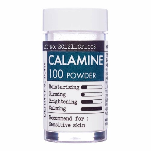 Derma Factory Calamine 100 powder Косметический порошок каламина для ухода за кожей 6г косметический порошок ниацинамида для ухода за кожей niacinamide 100 powder 9г