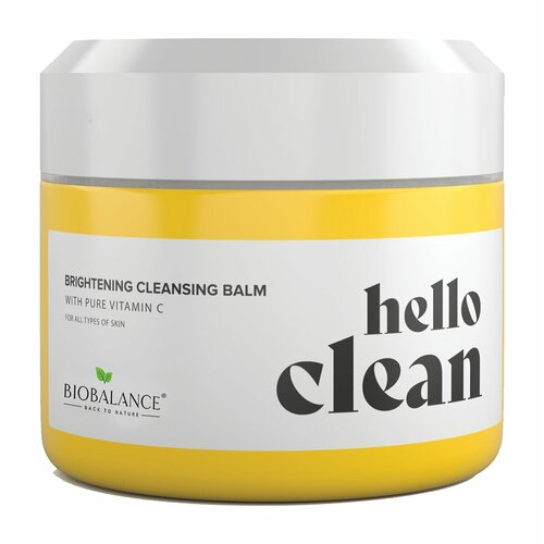 Hello Clean Бальзам для всех типов кожи лица с витамином С очищающий, 100 мл