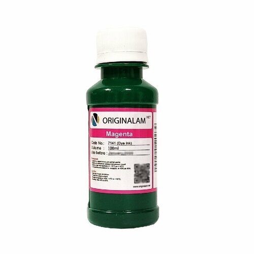 Чернила Originalamnet (Фото) водные для Epson, 100 мл (7141) (Magenta) t6710 maintenance ink tank chip resetter for epson wp 4515 wp 4020 wp 4520 wp 4530 wp 4533 wp 4590 wf 5111 px b750f b700 px 675f