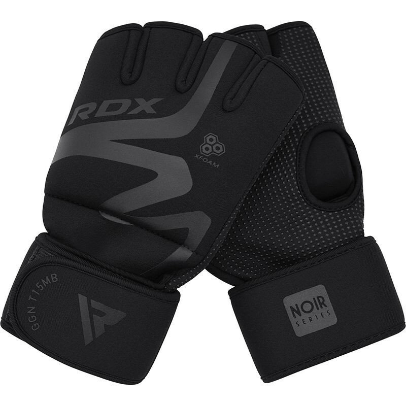 Перчатки тренировочные RDX Grappling Neoprene T15 S, черный матовый