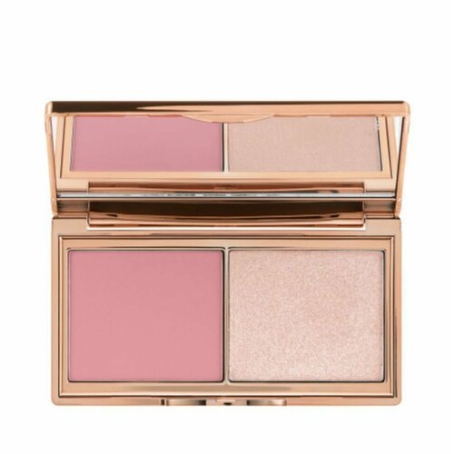 Charlotte Tilbury Мини - палетка для щек Hollywood Blush & Glow Glide Palette (Fair-Medium) 7,5 г румяна хайлайтер glow blusher