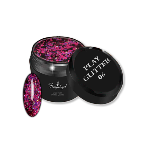 Гель Royal-gel Play Glitter 5 мл. 06