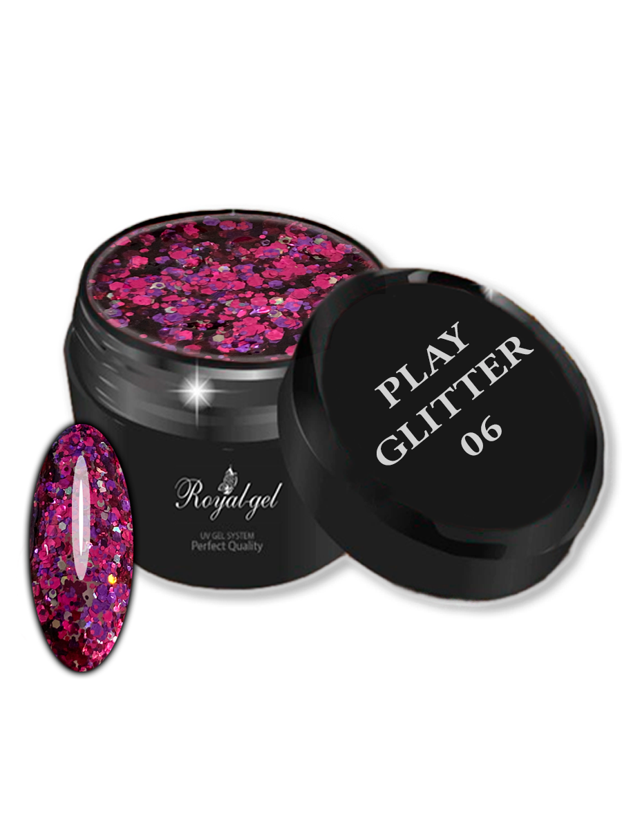 Гель Royal-gel "Play Glitter" 5 мл. 06