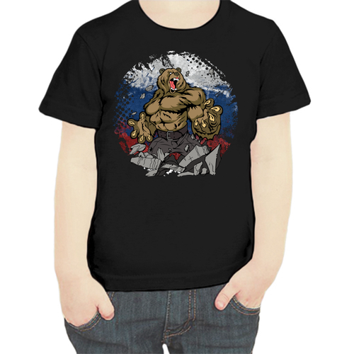 фото Футболка , размер 104, черный нет бренда