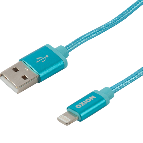 Кабель Oxion USB-Lightning 1.3 м 2 A цвет синий