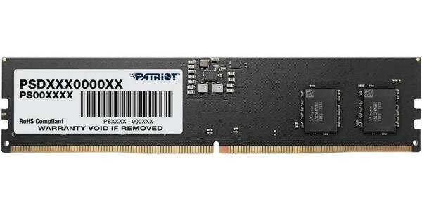 Оперативная память для компьютера 16Gb (1x16Gb) PC5-44800 5600MHz DDR5 DIMM CL46 Patriot Signature PSD516G560081