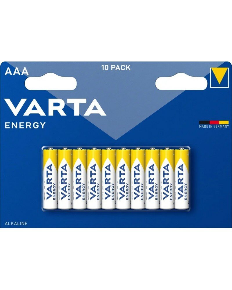 Батарейка VARTA ENERGY AAA, в упаковке: 10 шт.