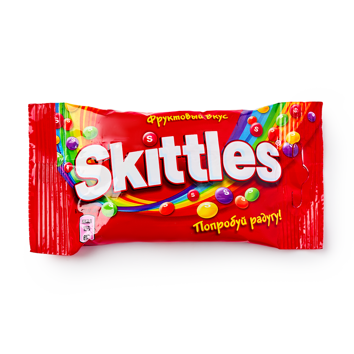 Драже Skittles "Фруктовый вкус" с хрустящей глазурью, флоу-пак, 38 г