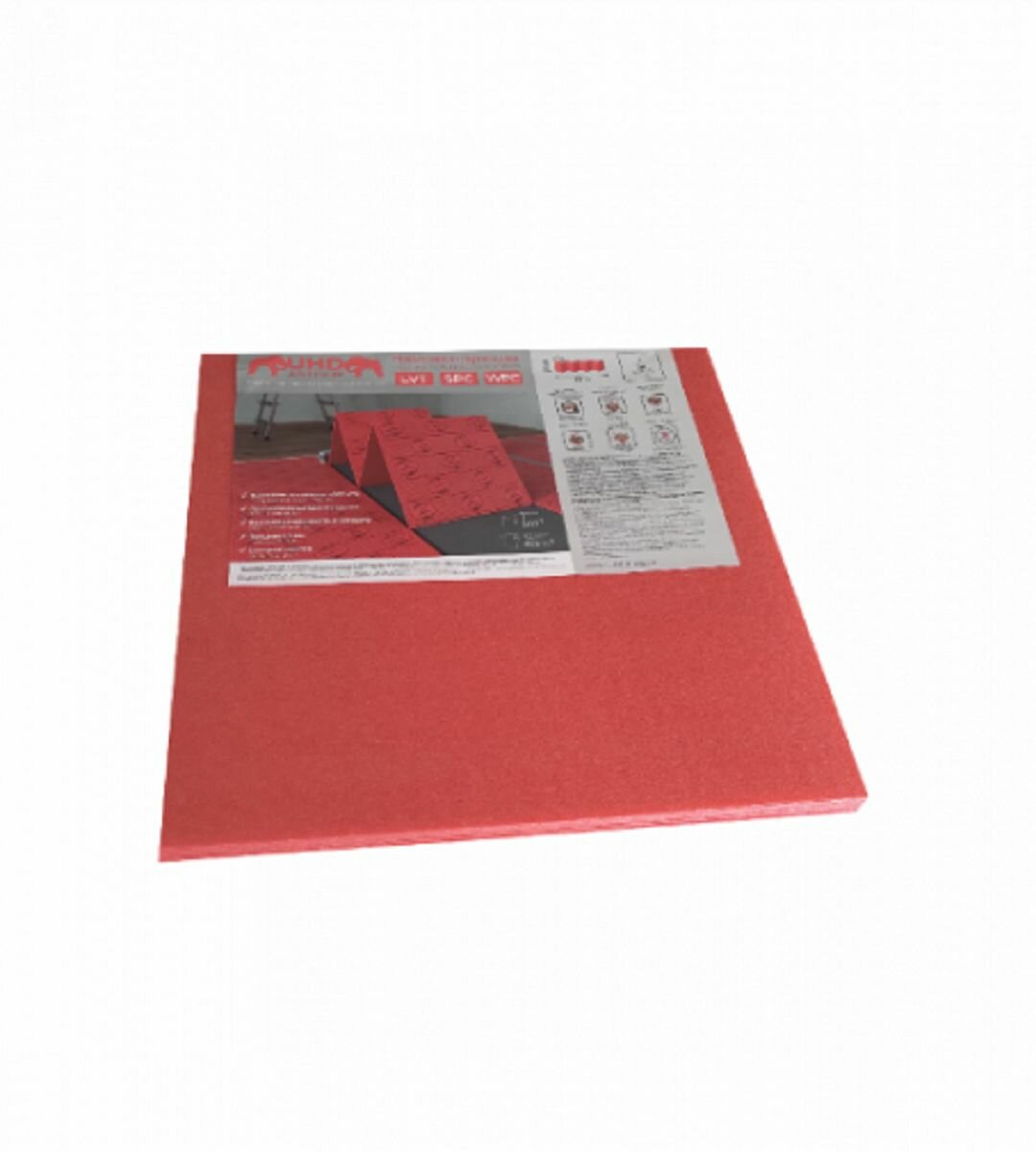 Изображение Подложка-гармошка SOLID AntiSlip красная под SPC 500-500-1,5мм (5м2)