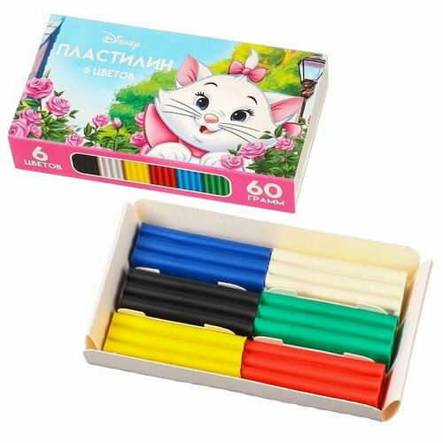 Пластилин 6 цветов 60 г Кошечка Мари 650₽
