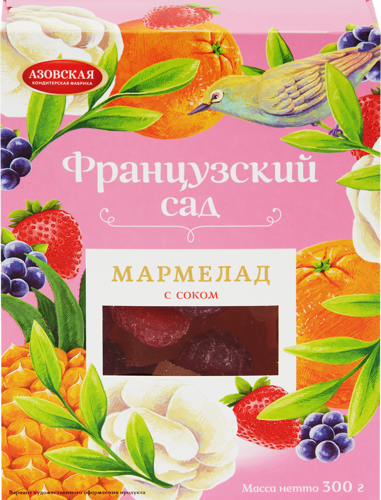 Мармелад желейный азовская КФ Французский сад, 300г