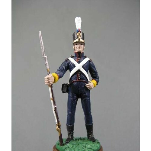 Оловянный солдатик 60мм, Фузилёр 8-го полка линейной пехоты в парадной форме, 1808-1810 гг. Португалия