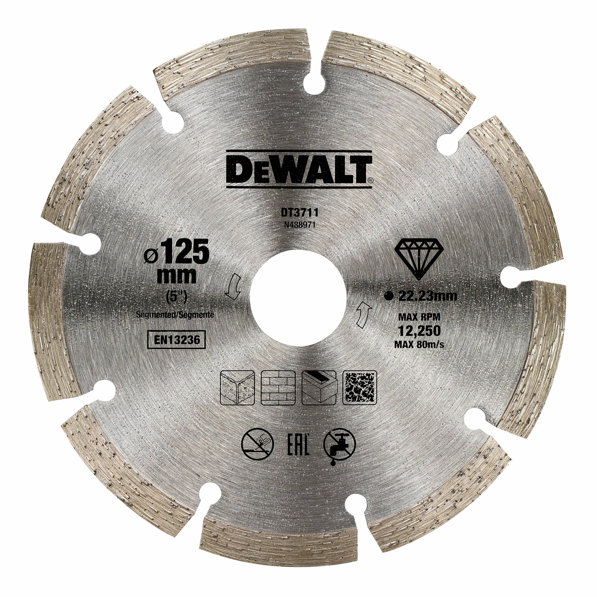 Сегментированный алмазный диск по стройматериалам Dewalt - фото №18