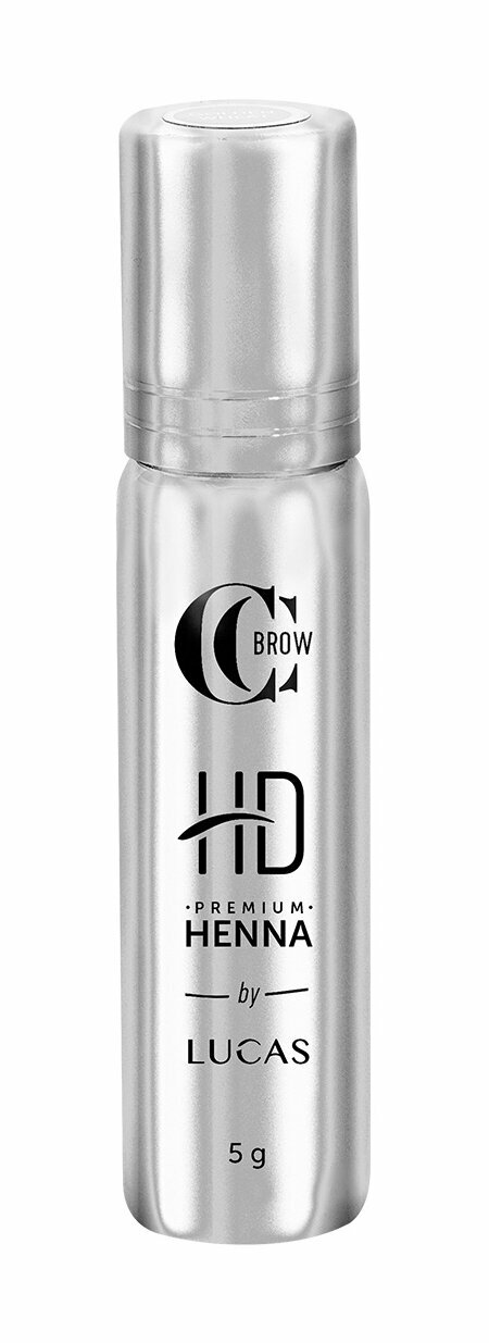 LUCAS Хна для бровей Premium henna HD, CC Brow, 5 г, Mink brown (насыщенный серо-коричневый)