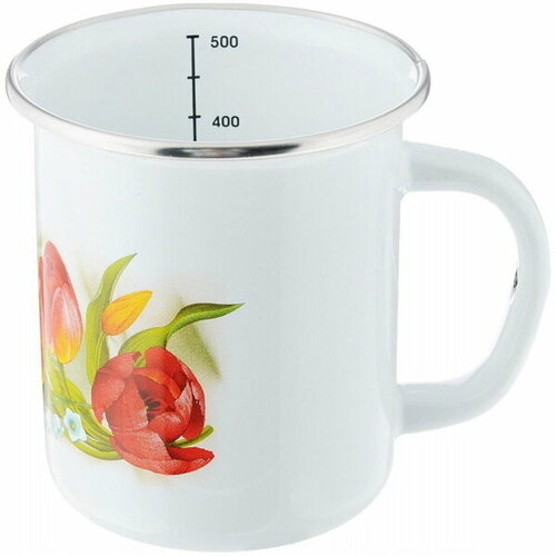 Кружка эмалированная 05л с рисунком 1209₽