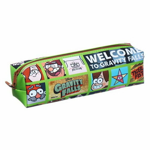 Пенал мягкий 1 отделение 60 x 210 x 50 мм объёмный Hatber Гравити Фолз- 469₽