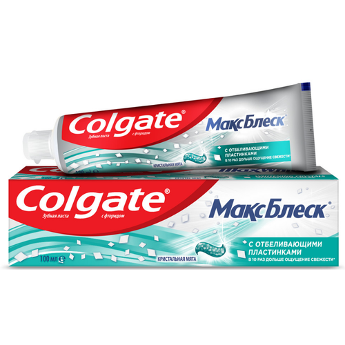 Набор из 3 штук Зубная паста Colgate Макс блеск Кристальная мята 100мл