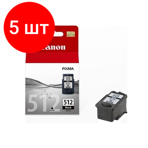 Комплект 5 штук, Картридж струйный Canon PG-512 (2969B007/2969B001)чер для MP240/250/260/270