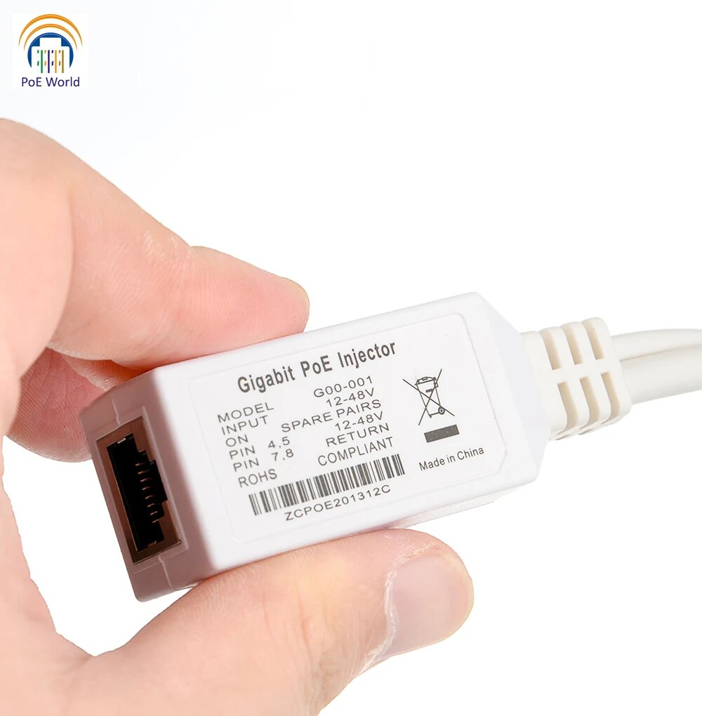Сетевой инжектор-разветвитель Gigabit Ethernet, LAN POE