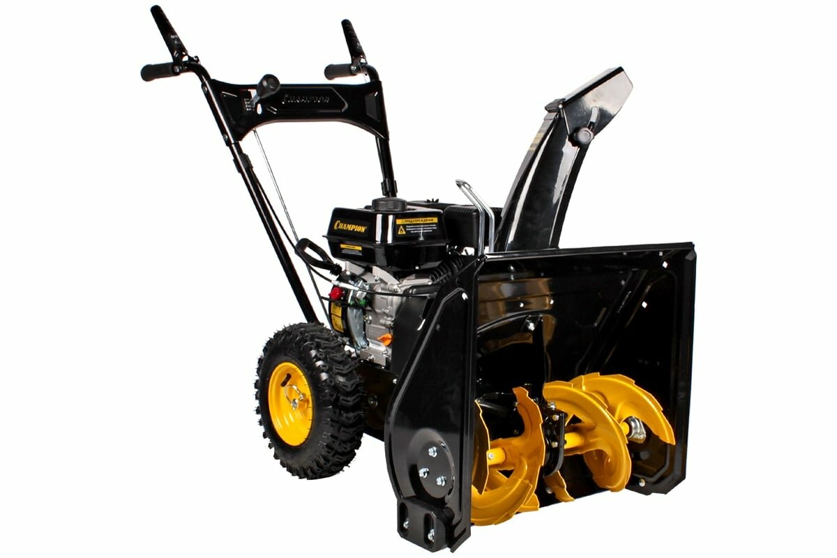 Снегоотбрасыватель CHAMPION ST553 (5,5лс 53см 4F/1R колеса 3,6л 56,5кг руч.стартер) CHAMPION
