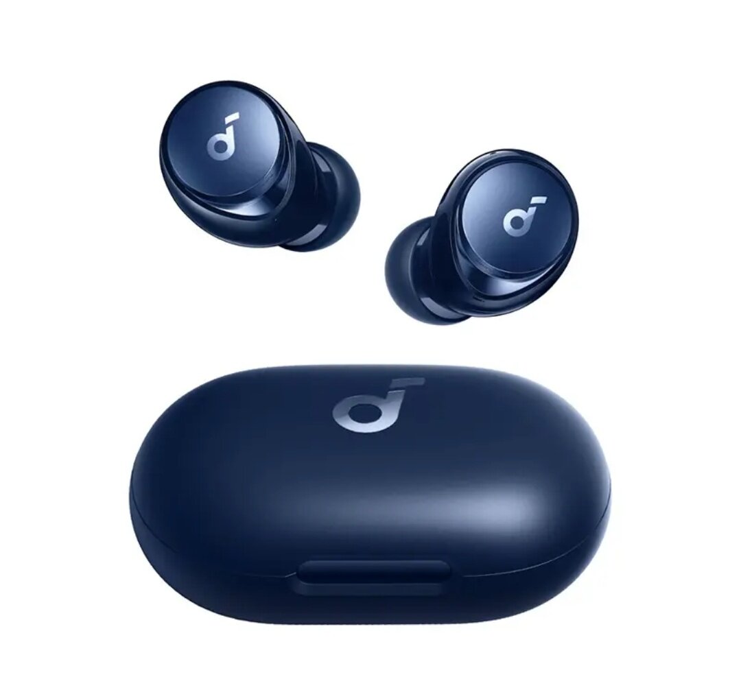 Наушники Soundcore Anker Space A40 Blue, шумоподавление, голубые