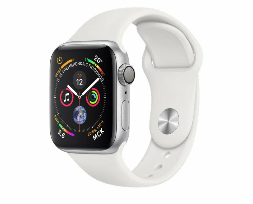 Apple Watch Series 4 44 мм Aluminium Case GPS RU Белые