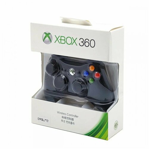 Геймпад джойстик беспроводной Wireless Controller для xbox 360 черный 2390₽