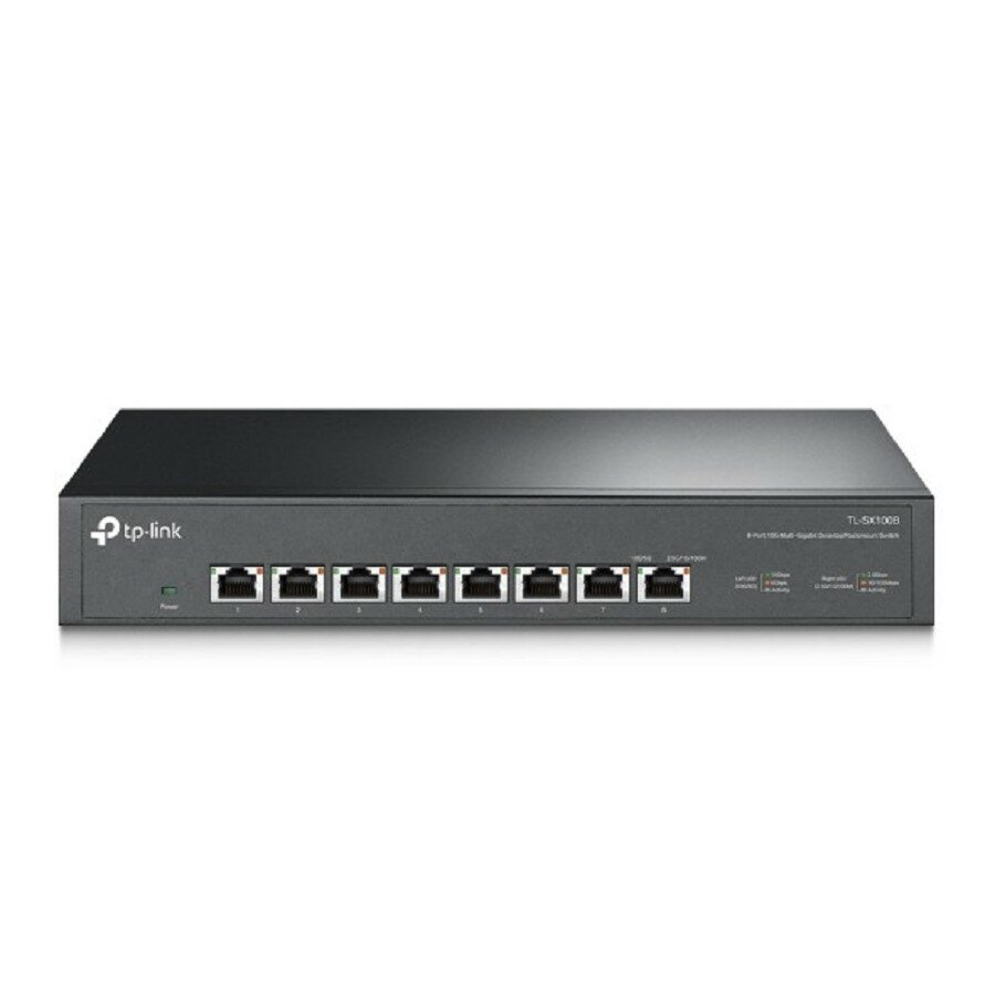 Tp-Link Сетевое оборудование TL-SX1008 Коммутатор с 8 портами 10 Гбит с для размещения на столе или в стойке