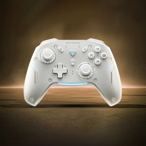 Геймпад беспроводной Machenike G5 Pro V2 3 режима работы 24 ГГц BT c поддержкой мультиплатформенности белый 8974₽