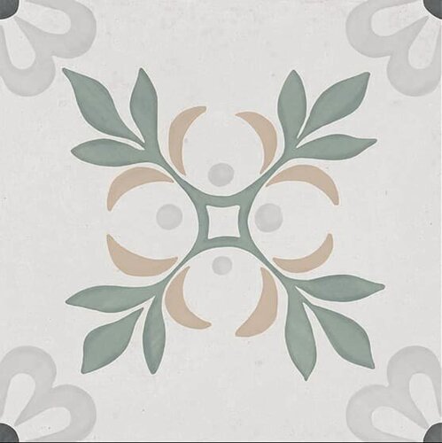 Изображение товара Плитка керамогранит для пола матовый Siena Celeste Decocer 200х200/9, упаковка 18 шт. / 0.706 кв. м