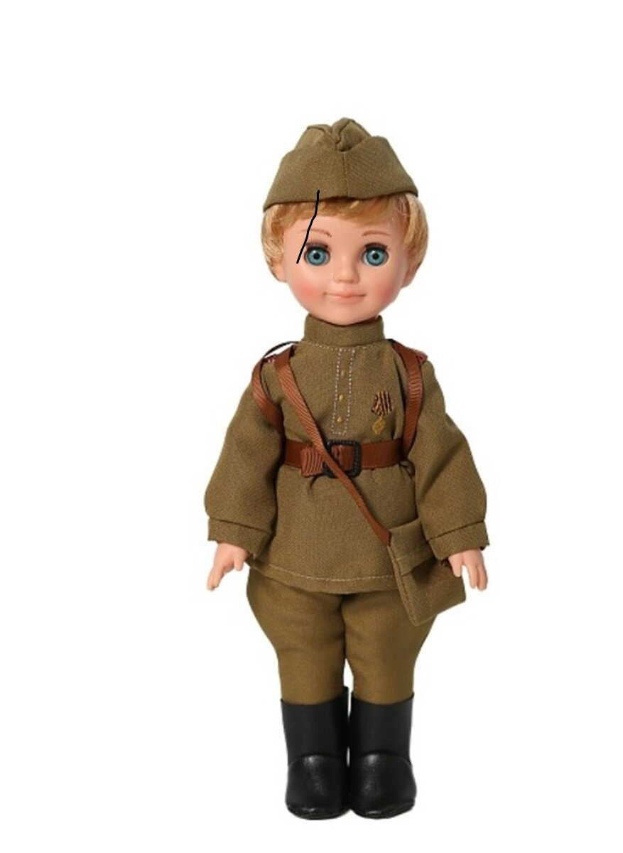 Кукла Фабрика Весна Пехотинец, пластм, 30 см В3948
