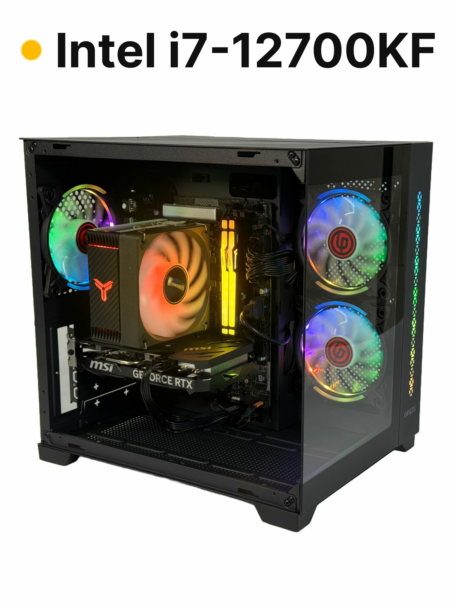 Игровой системный блок ProMid6891: i7-12700KF, DDR5 16Gb, SSD 2Tb, RX 7800 XT, 800W, V390 , Windows 11 Pro
