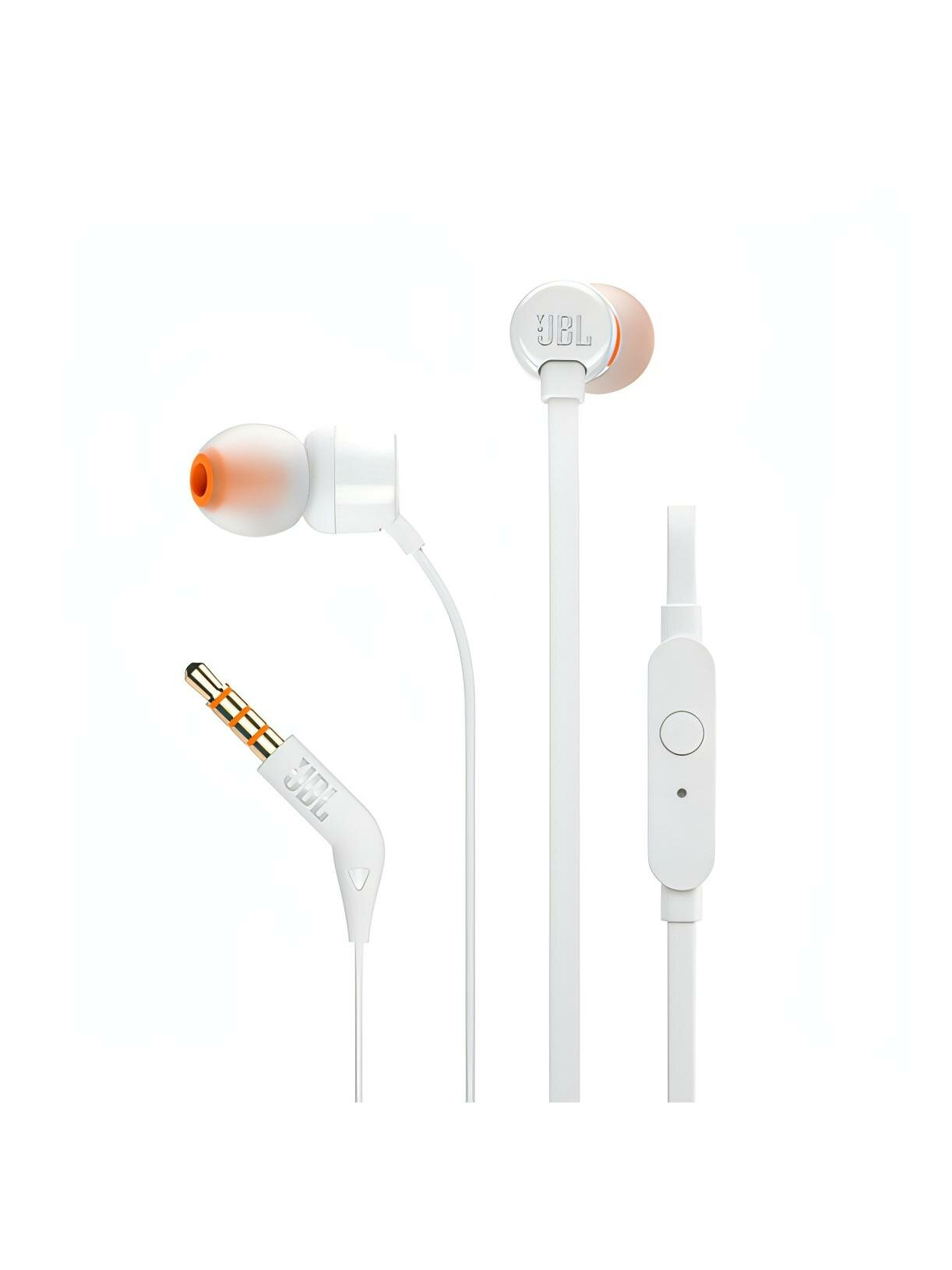 Наушники внутриканальные JBL T110 White (JBLT110WHT)