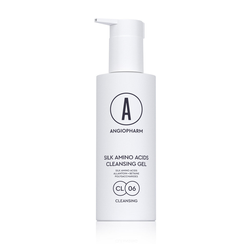 Гель для умывания с аминокислотами шелка (Silk amino acids cleansing gel), Aнгиофарм (Angiopharm), 150 мл.