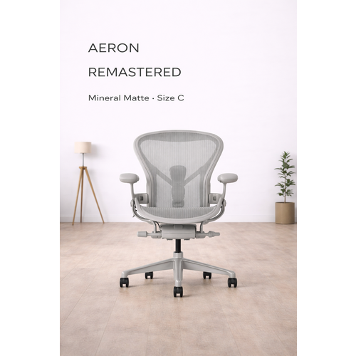 Кресло Herman Miller Aeron Black Onyx / Matte, размер С