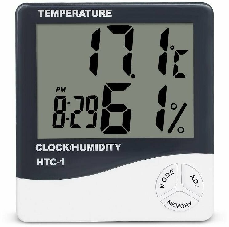 Термометр-гигрометр OT-HOM11 (+часы, +будильник) - фотография № 4
