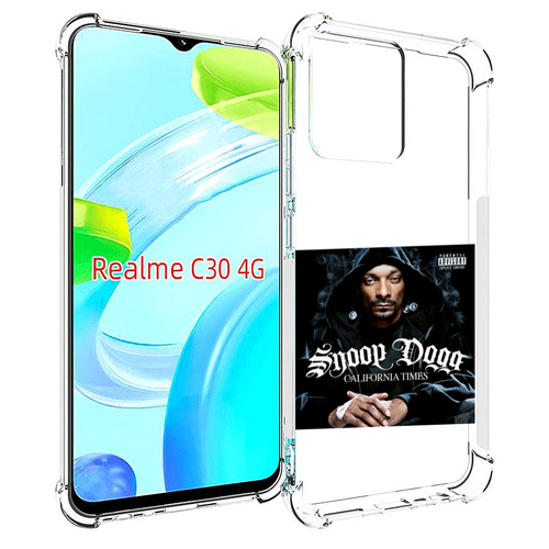 Чехол MyPads Snoop Dogg CALIFORNIA TIMES для Realme C30 4G / Narzo 50i Prime задняя-панель-накладка-бампер