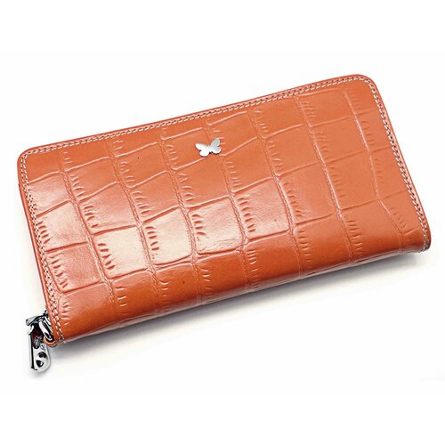 фото Кошелек sergio valentini, фактура тиснение, оранжевый