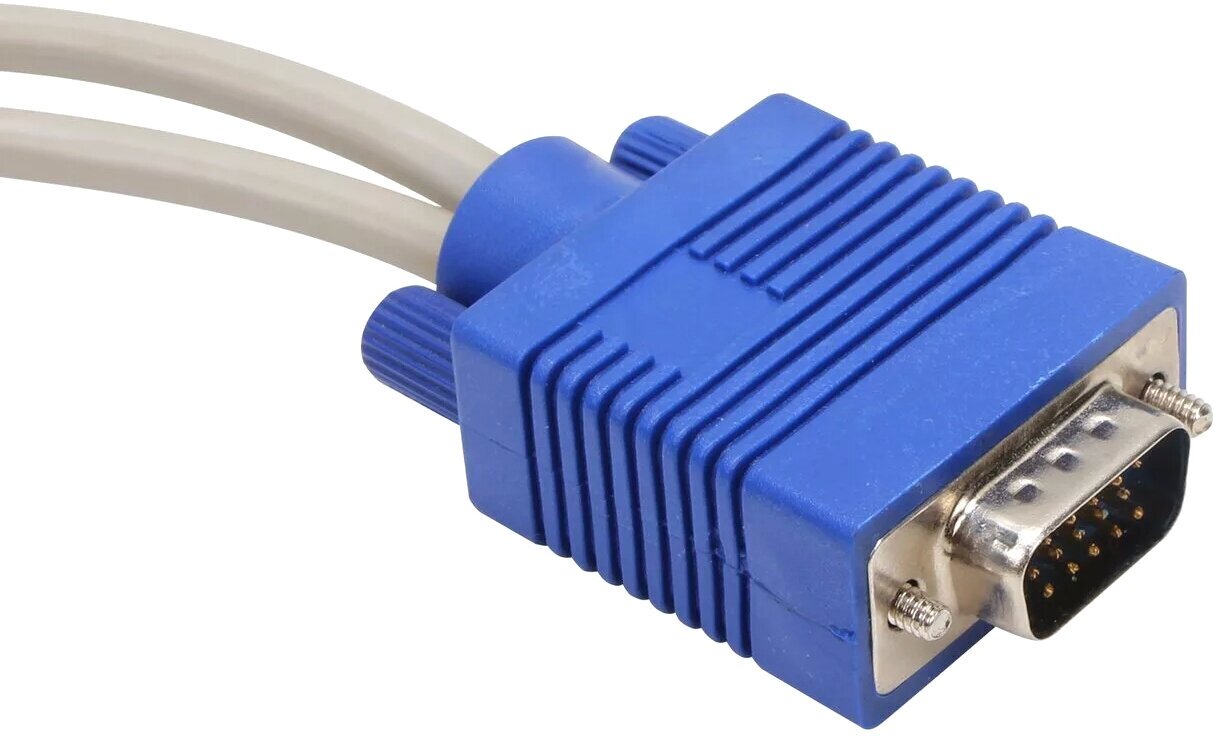Кабель-разветвитель VCOM 2M VGA 1/2 (1x15M/2 x15F), 0.2метра - фото №2