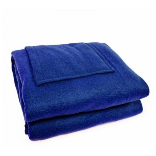 Araqel. Теплое одеяло плед с рукавами синий