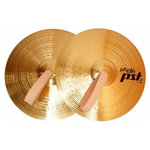 PST 3 Band Pair Тарелки оркестровые 14', пара, Paiste 0000645014 paiste 14 pst 5 band маршевые тарелки пара с ремнями и фетровыми прокладками