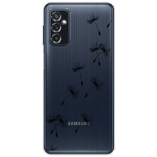 Силиконовый чехол на Samsung Galaxy M52 / Самсунг Галакси M52 Летящие одуванчики, прозрачный силиконовый чехол на samsung galaxy m52 самсунг галакси m52 попа авокадо прозрачный