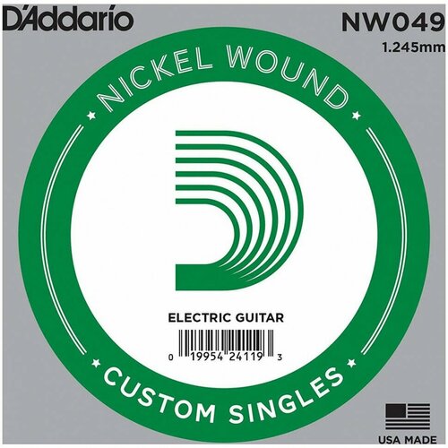 Струна одиночная для электрогитары D'ADDARIO NW049 daddario nw036 одиночная струна для эл гит 036 обмотка никель