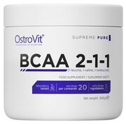 Аминокислоты OstroVit Supreme Pure BCAA 2-1-1 200 г без вкуса